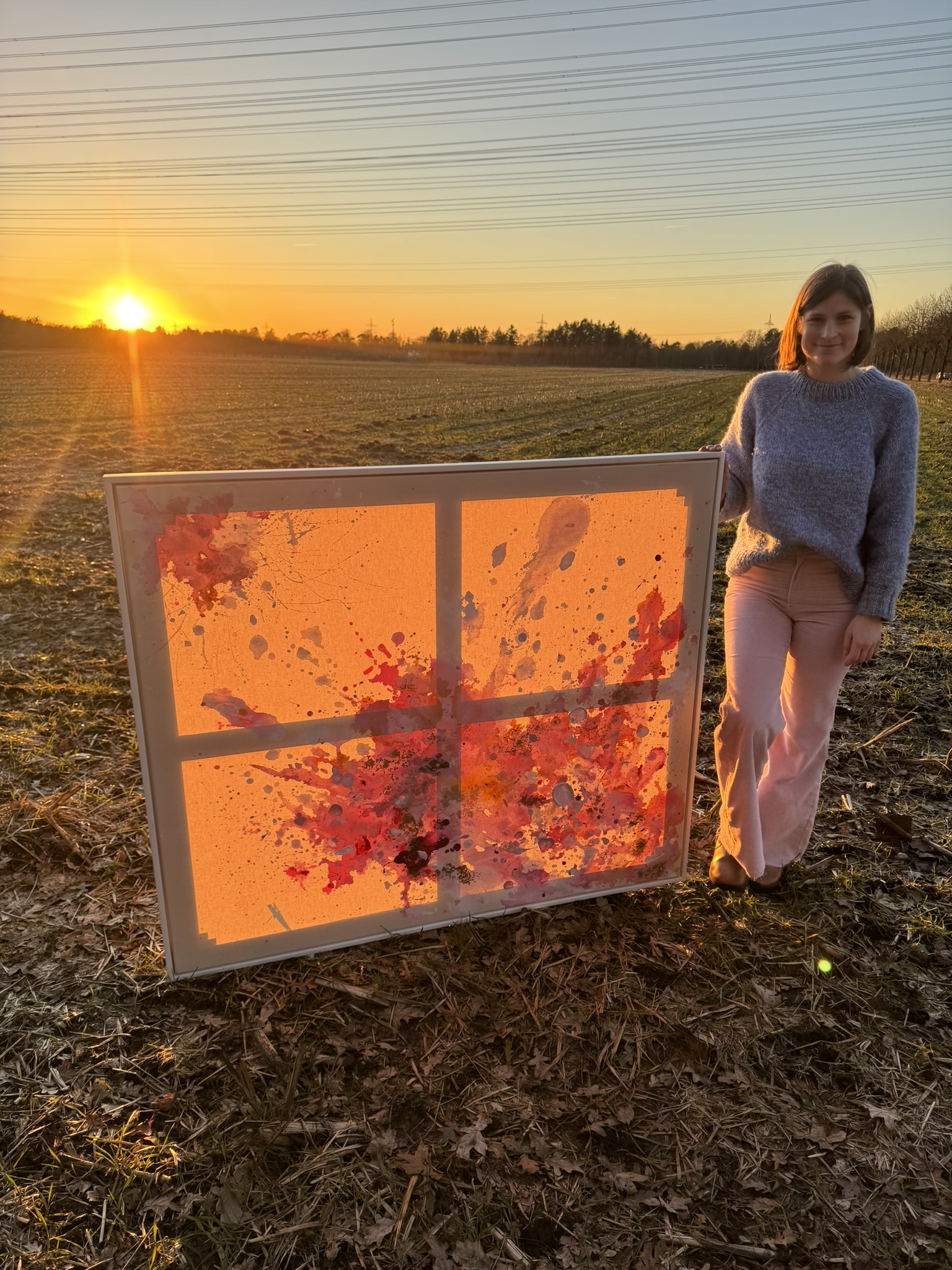 Pure, 2025, Acryl und Gold auf roher Baumwollleinwand, Ansicht 19